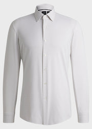Chemise à motifs BOSS ajustée beige