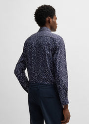 Chemise à motifs BOSS marine