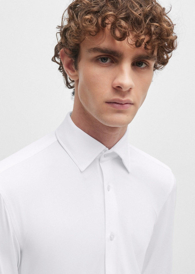 Chemise BOSS ajustée blanche