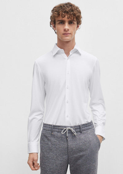 Chemise BOSS ajustée blanche