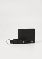 Coffret portefeuille et porte-clé BOSS noir