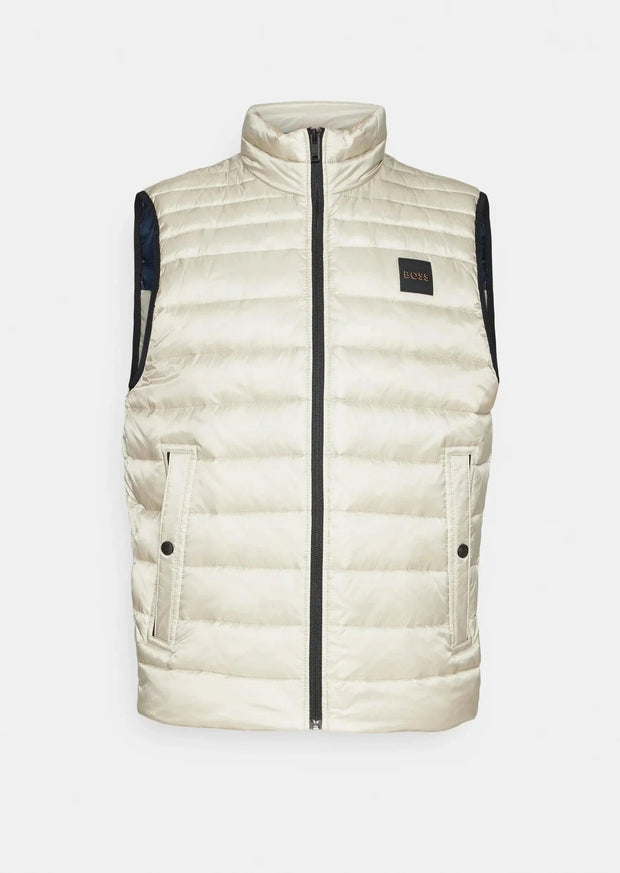 Doudoune sans manches BOSS beige