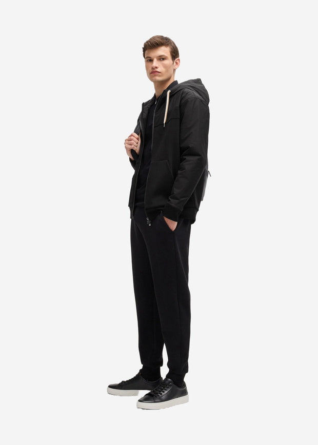 Sweat zippé à capuche BOSS noir