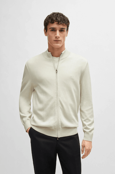 Gilet BOSS blanc cassé
