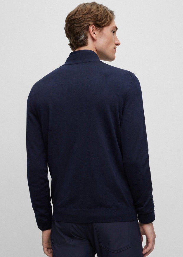 Gilet BOSS marine en laine