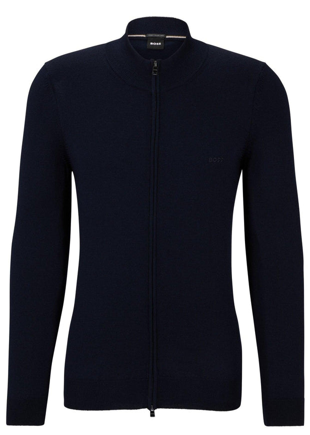 Gilet BOSS marine en laine