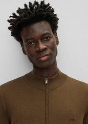 Gilet BOSS marron en laine