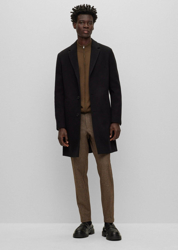 Gilet BOSS marron en laine