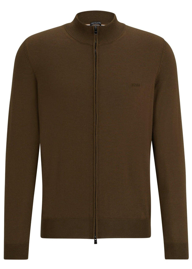 Gilet BOSS marron en laine