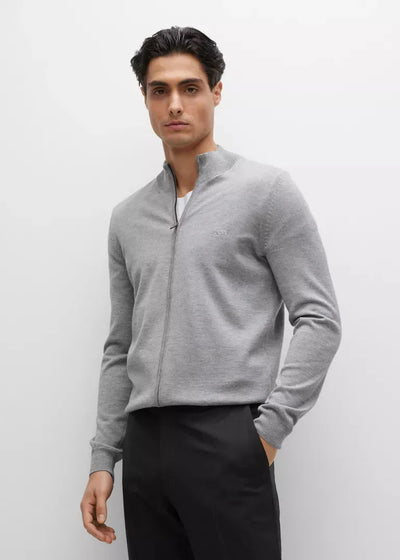 Gilet BOSS gris en laine