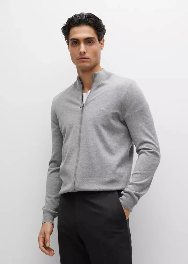 Gilet BOSS gris en laine