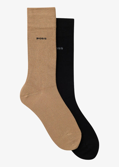 Lot de 2 paires de chaussettes BOSS beiges