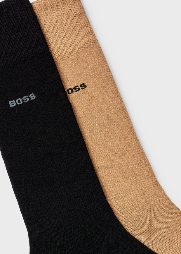 Lot de 2 paires de chaussettes BOSS beiges
