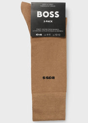 Lot de 2 paires de chaussettes BOSS beiges
