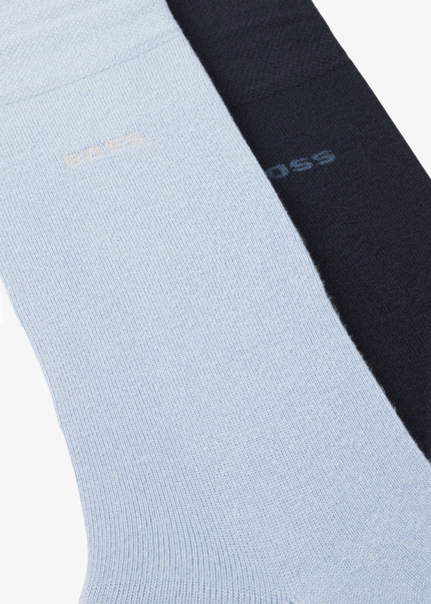 Lot de 2 paires de chaussettes BOSS bleues en bambou