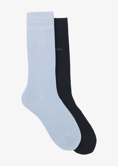 Lot de 2 paires de chaussettes BOSS bleues en bambou