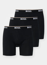 Lot de 3 boxers longs BOSS noirs