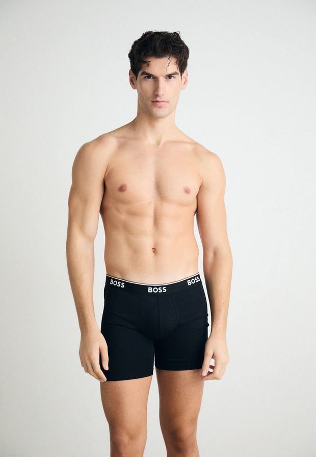 Lot de 3 boxers longs BOSS noirs