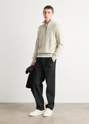 Pull camionneur BOSS beige en cachemire