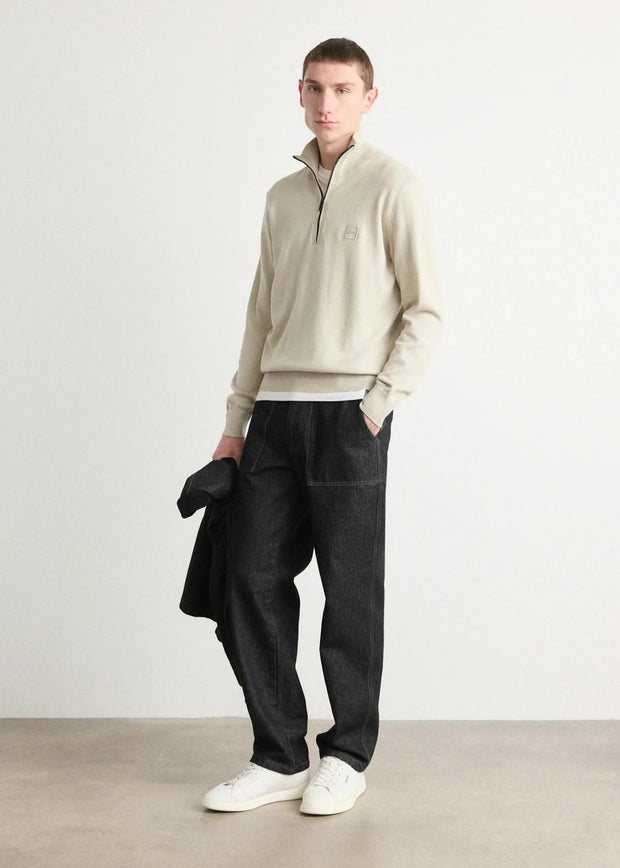 Pull camionneur BOSS beige en cachemire
