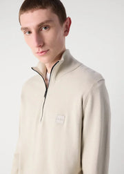 Pull camionneur BOSS beige en cachemire