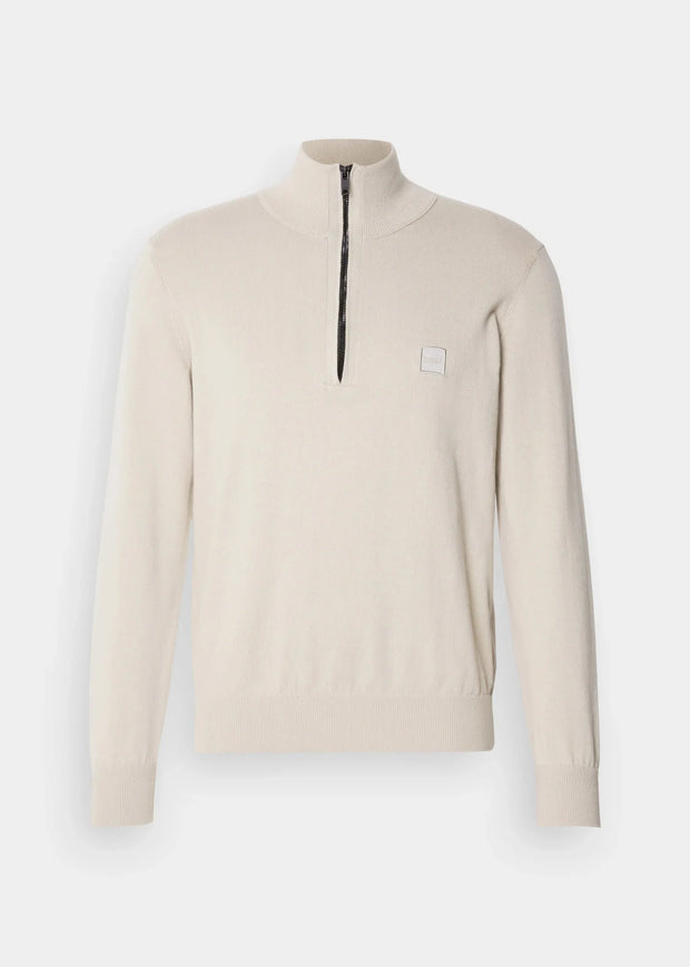 Pull camionneur BOSS beige en cachemire