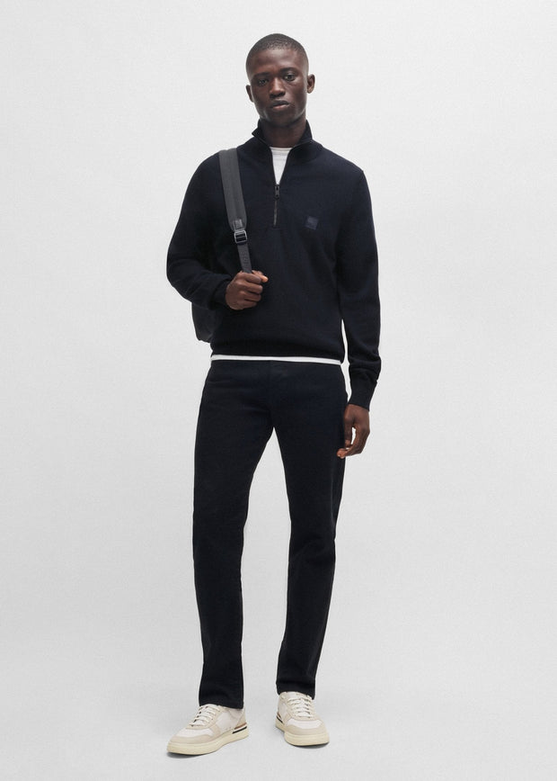 Pull camionneur BOSS marine en cachemire