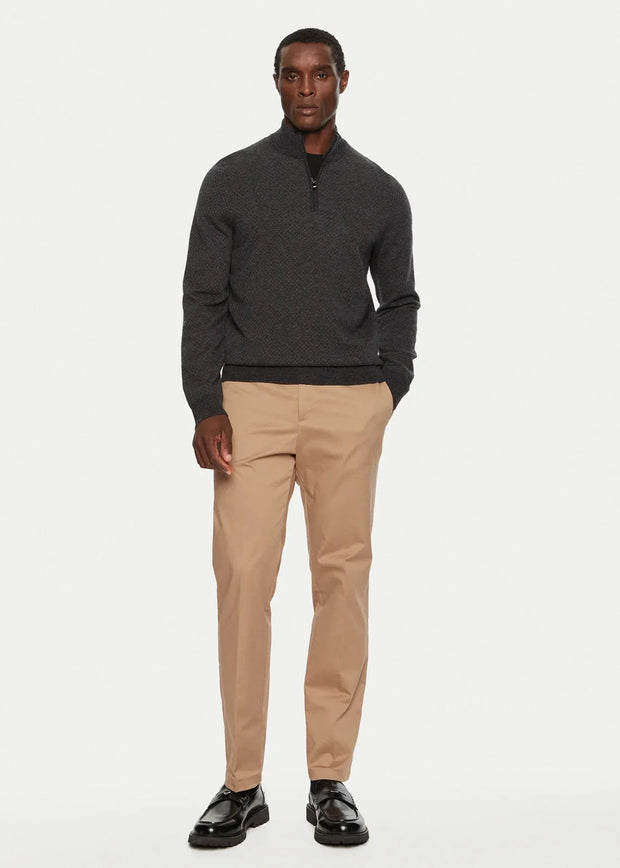 Pull camionneur BOSS noir en laine