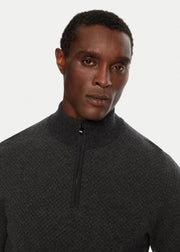 Pull camionneur BOSS noir en laine