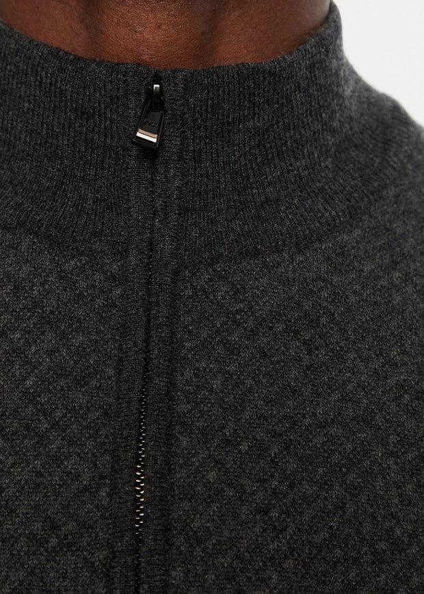 Pull camionneur BOSS noir en laine