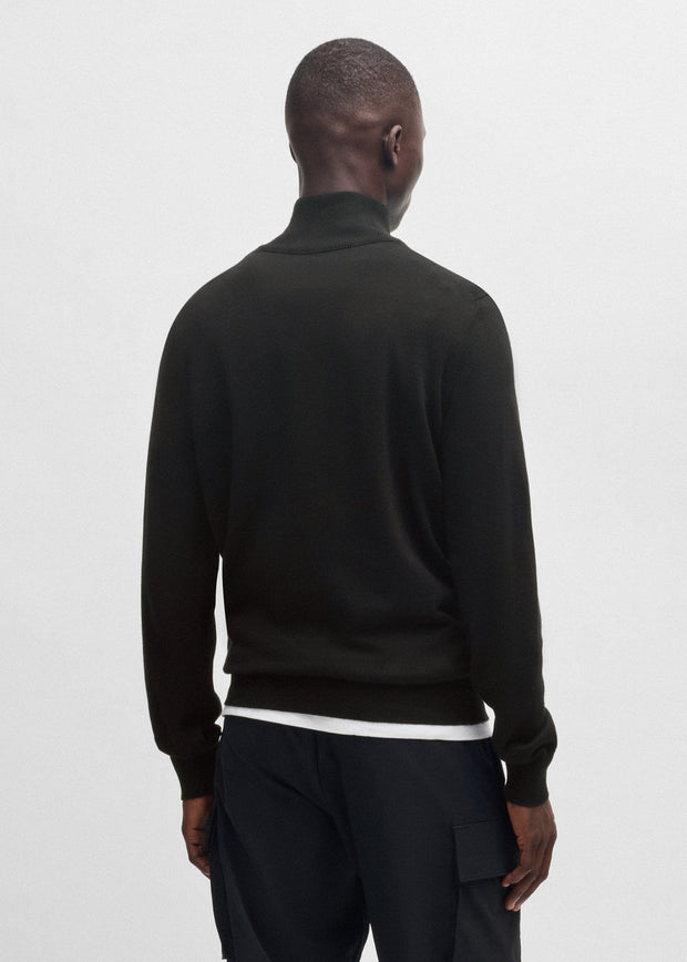 Pull camionneur BOSS noir en cachemire