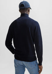 Pull camionneur BOSS marine en cachemire