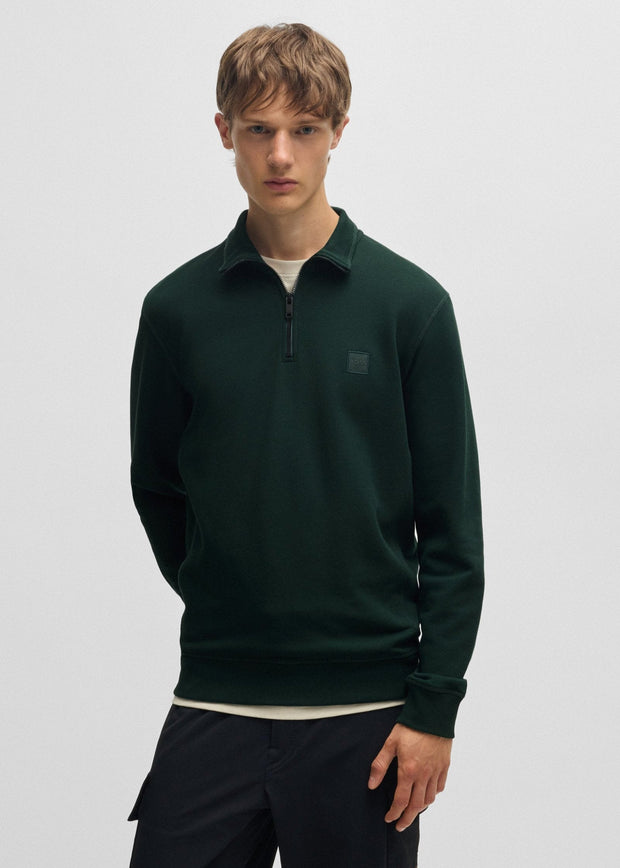 Sweat camionneur BOSS vert foncé