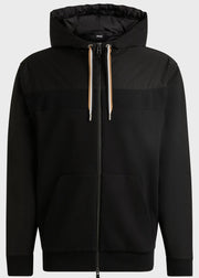 Sweat zippé à capuche BOSS noir