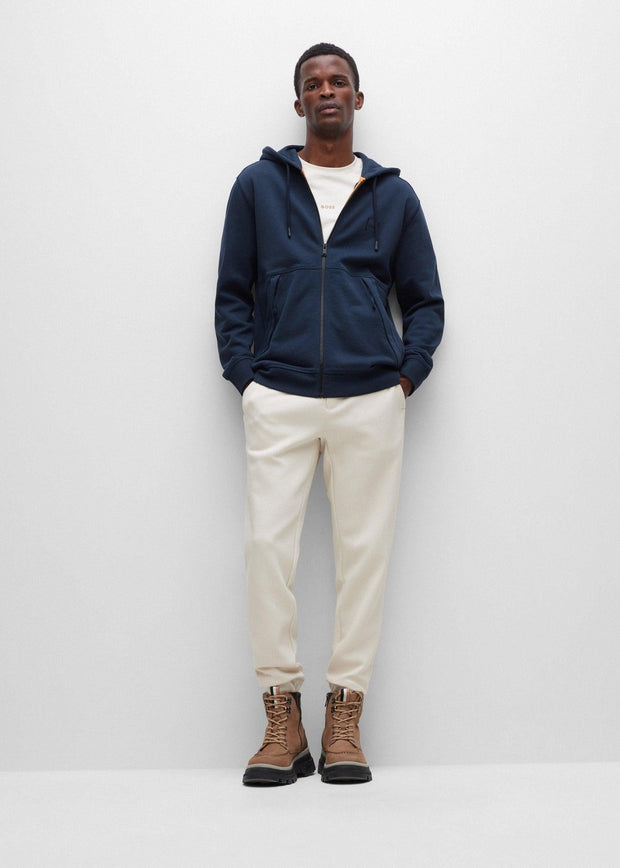 Sweat zippé à capuche BOSS marine