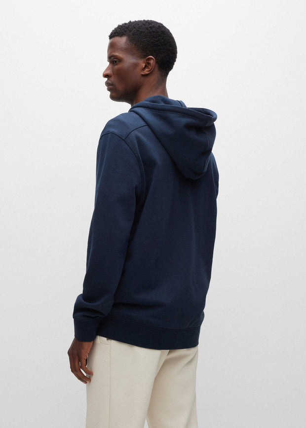 Sweat zippé à capuche BOSS marine
