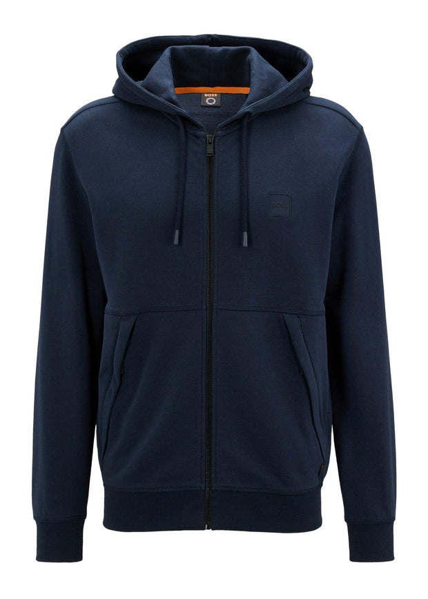 Sweat zippé à capuche BOSS marine