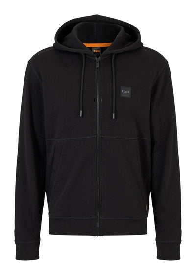 Sweat zippé à capuche BOSS noir