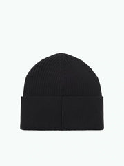 Bonnet BOSS noir en laine et coton
