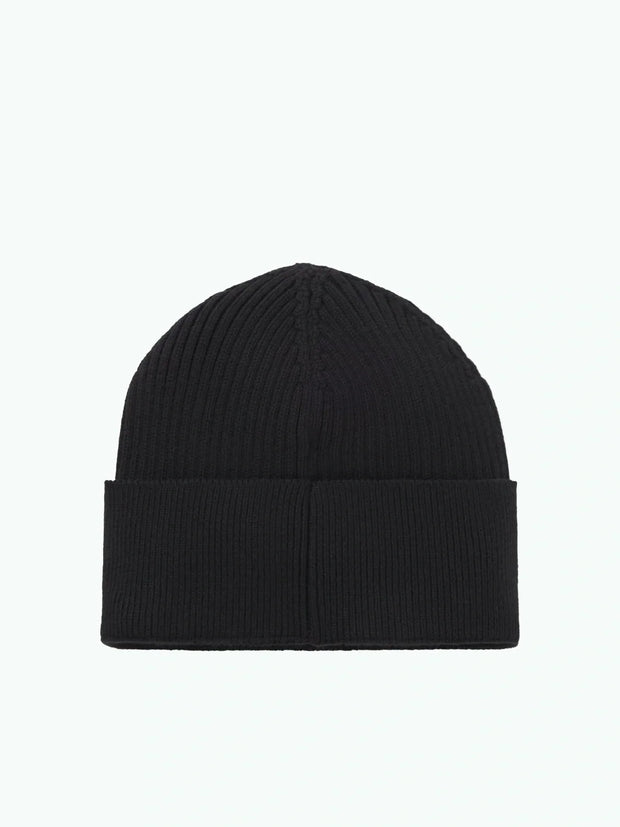 Bonnet BOSS noir en laine et coton