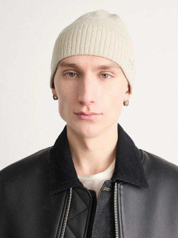 Bonnet BOSS beige en laine
