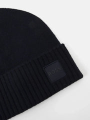 Bonnet BOSS marine en laine