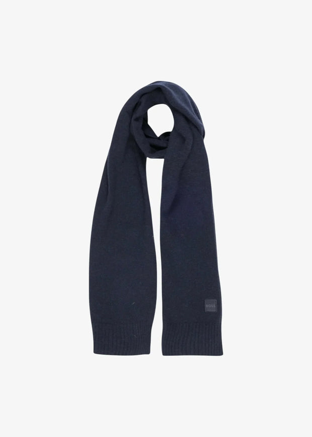 Echarpe BOSS marine en laine