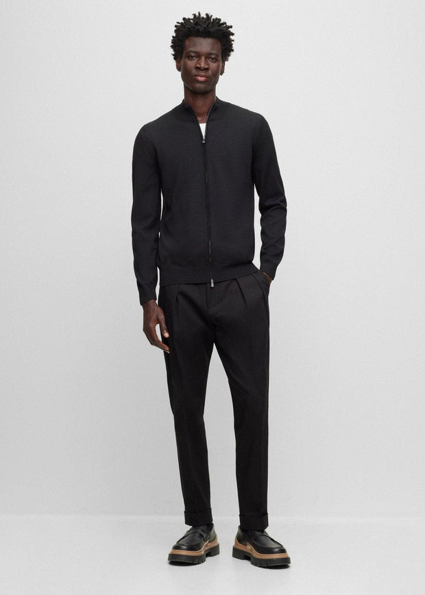 Gilet BOSS noir en laine