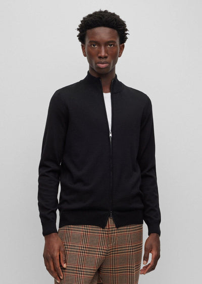 Gilet BOSS noir en laine