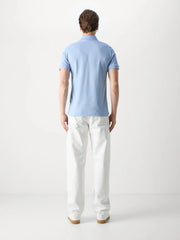 Polo BOSS ajusté bleu