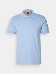 Polo BOSS ajusté bleu