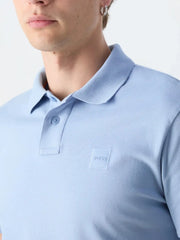 Polo BOSS ajusté bleu