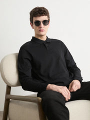 Polo manches longues BOSS noir