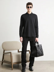 Polo manches longues BOSS noir